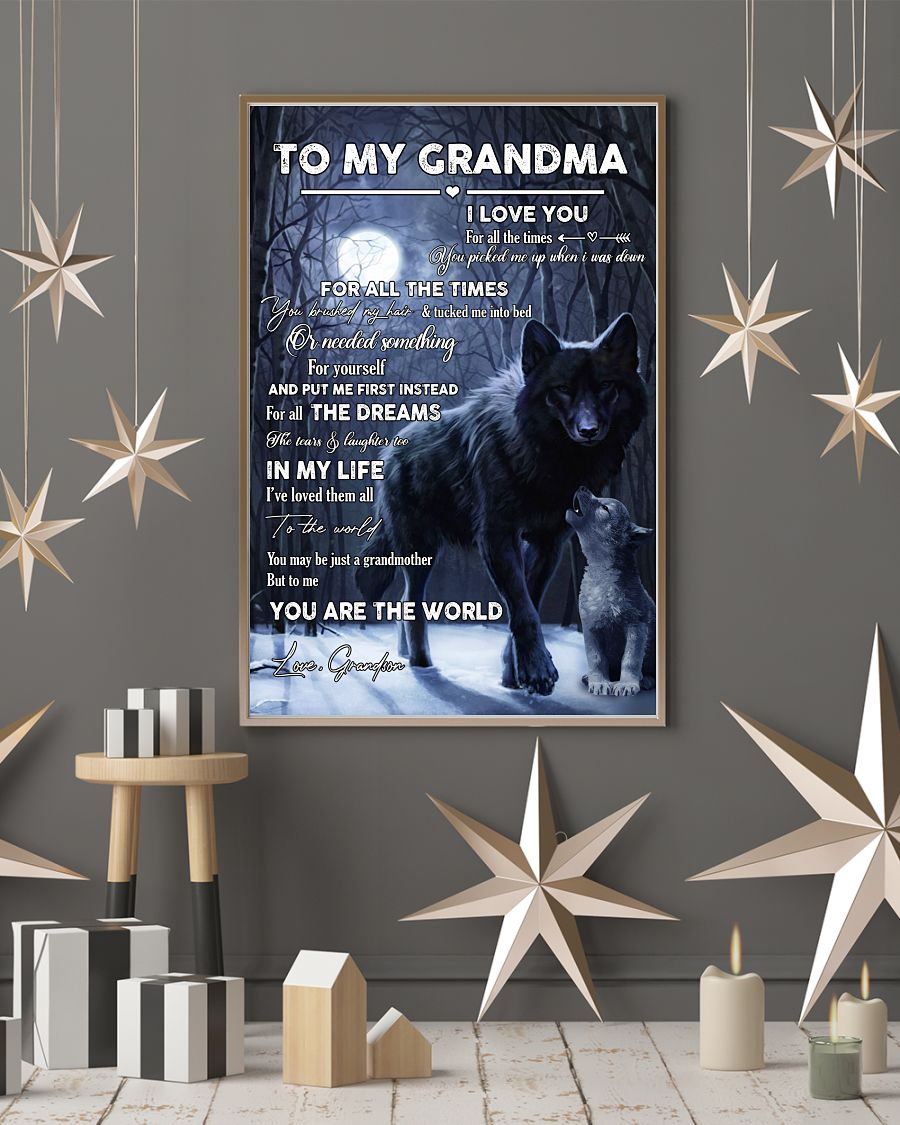 I Love You Canvas, Happy Mother’s Day Ideas, Mother’s Day Gift From Grandson To Grandma, Warm Home Decor Wall Art Visual Art 1616608350105.jpg
