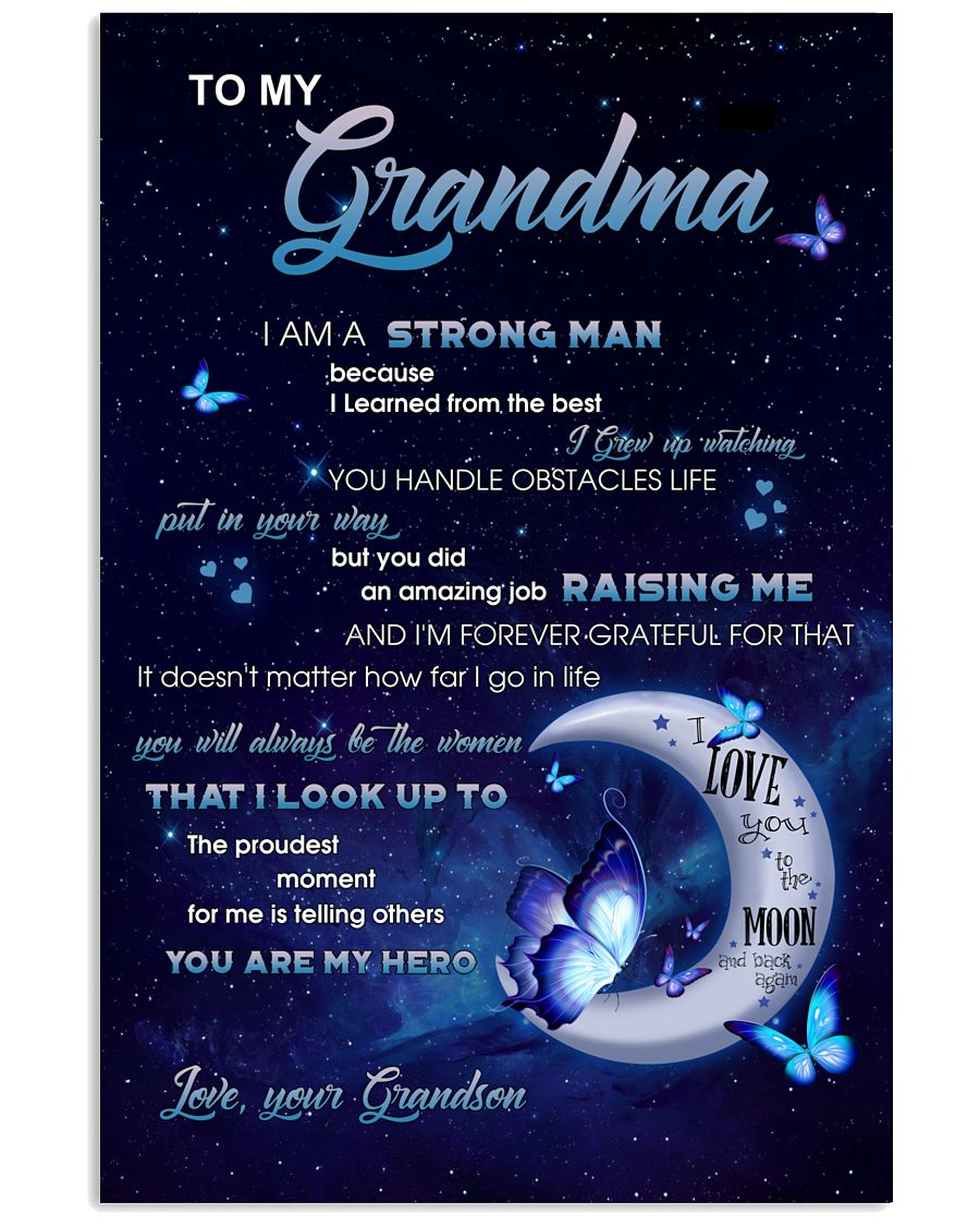 I'm A Strong Man Canvas, Best Mother’s Day Gift Ideas, Mother’s Day Gift From Grandson To Grandma, Warm Home Decor Wall Art Visual Art 1616608356461.jpg