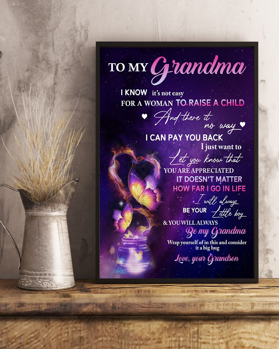 I'll Always Be Your Little Boy Canvas, Best Mother’s Day Gift Ideas, Mother’s Day Gift From Grandson To Grandma, Warm Home Decor Wall Art Visual Art 1616608429729.jpg