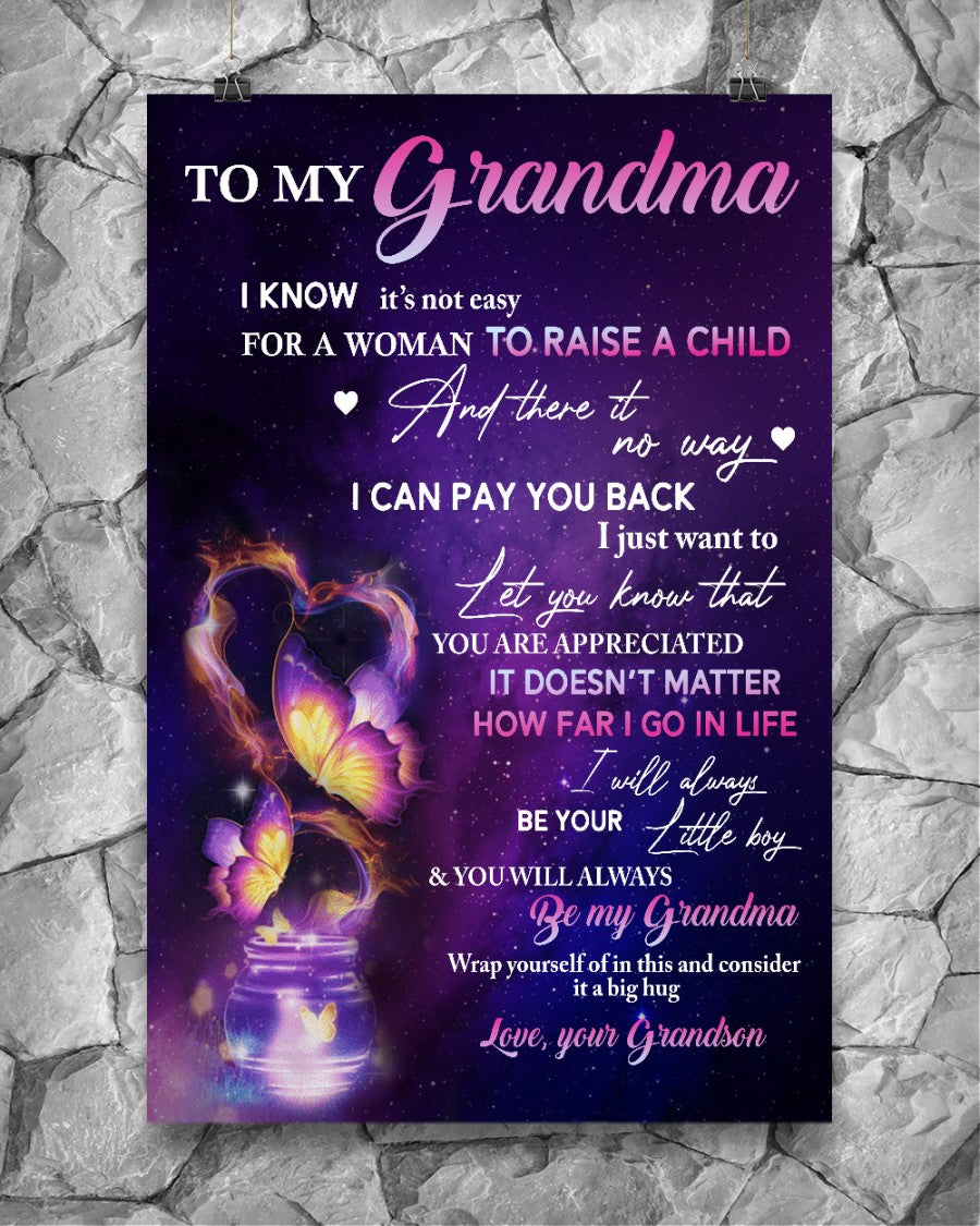 I'll Always Be Your Little Boy Canvas, Best Mother’s Day Gift Ideas, Mother’s Day Gift From Grandson To Grandma, Warm Home Decor Wall Art Visual Art 1616608436208.jpg