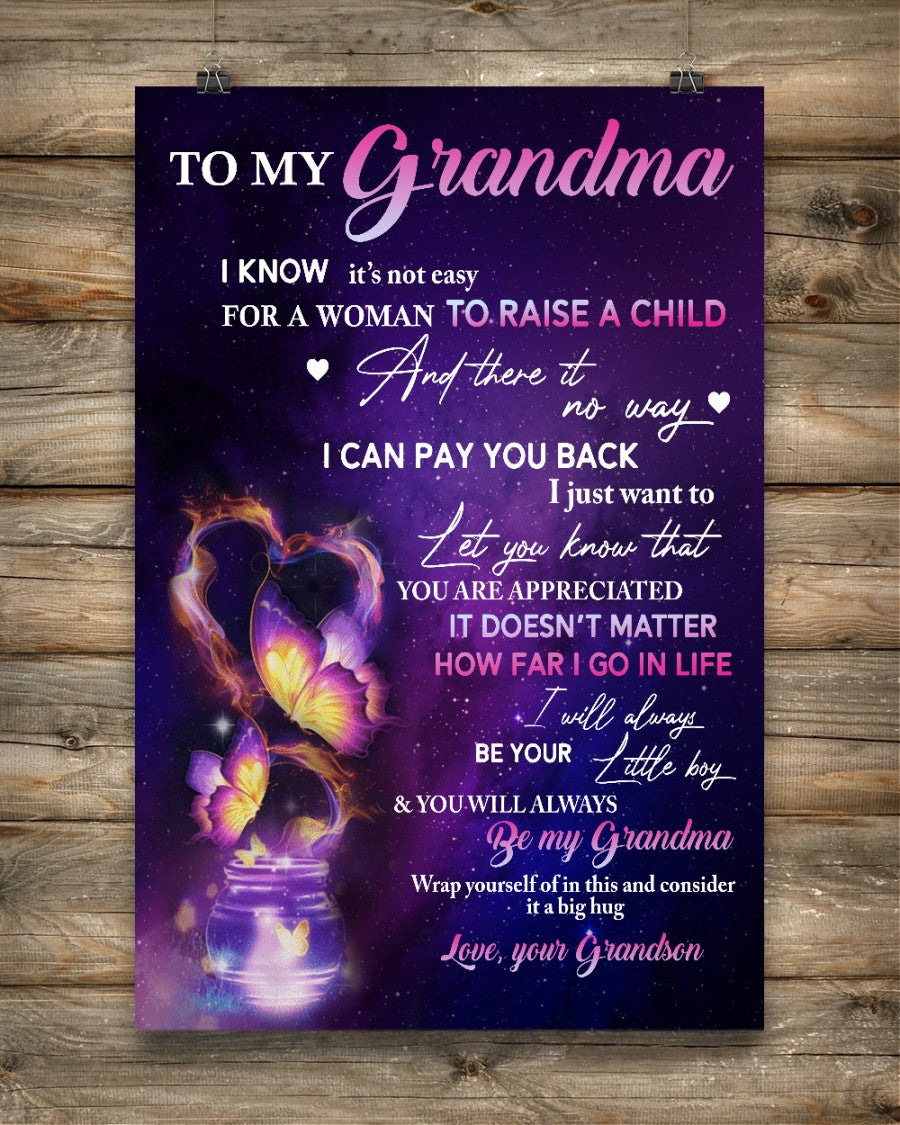 I'll Always Be Your Little Boy Canvas, Best Mother’s Day Gift Ideas, Mother’s Day Gift From Grandson To Grandma, Warm Home Decor Wall Art Visual Art 1616608438131.jpg