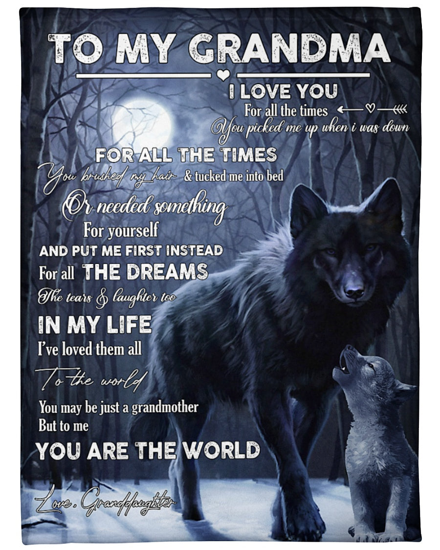 Gift For Grandma Blanket, You Tucked Me Into The Bed Fleece Blanket 1616608850960.jpg
