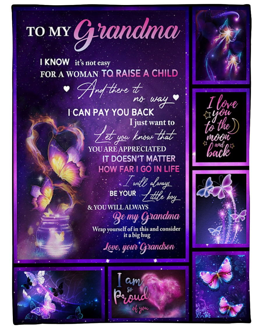 I'll Always Be Your Little Boy Fleece Blanket - Quilt Blanket, Happy Mother s Day Ideas, Mother s Day Gift From Grandson To Grandma, Home Decor Bedding Couch Sofa Soft and Comfy Cozy 1616608851427.jpg