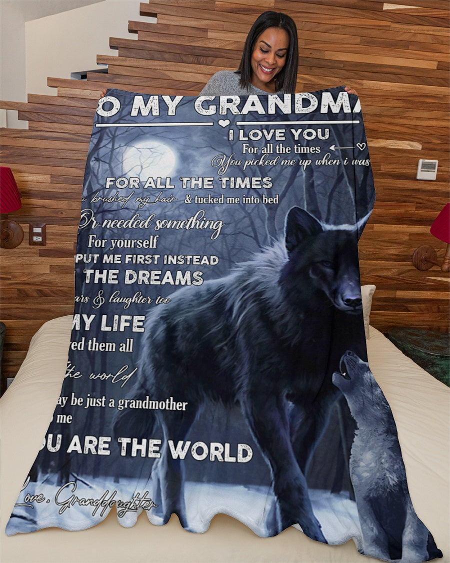 Gift For Grandma Blanket, You Tucked Me Into The Bed Fleece Blanket 1616608856184.jpg