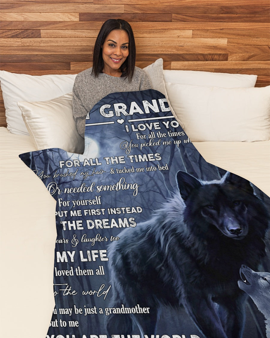 Gift For Grandma Blanket, You Tucked Me Into The Bed Fleece Blanket 1616608858195.jpg