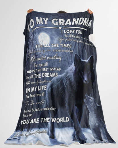 Gift For Grandma Blanket, You Tucked Me Into The Bed Fleece Blanket 1616608860138.jpg