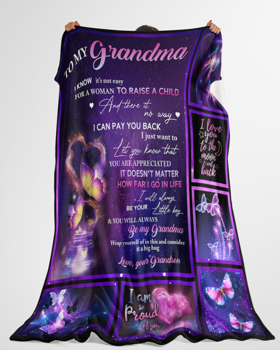 I'll Always Be Your Little Boy Fleece Blanket - Quilt Blanket, Happy Mother s Day Ideas, Mother s Day Gift From Grandson To Grandma, Home Decor Bedding Couch Sofa Soft and Comfy Cozy 1616608866731.jpg