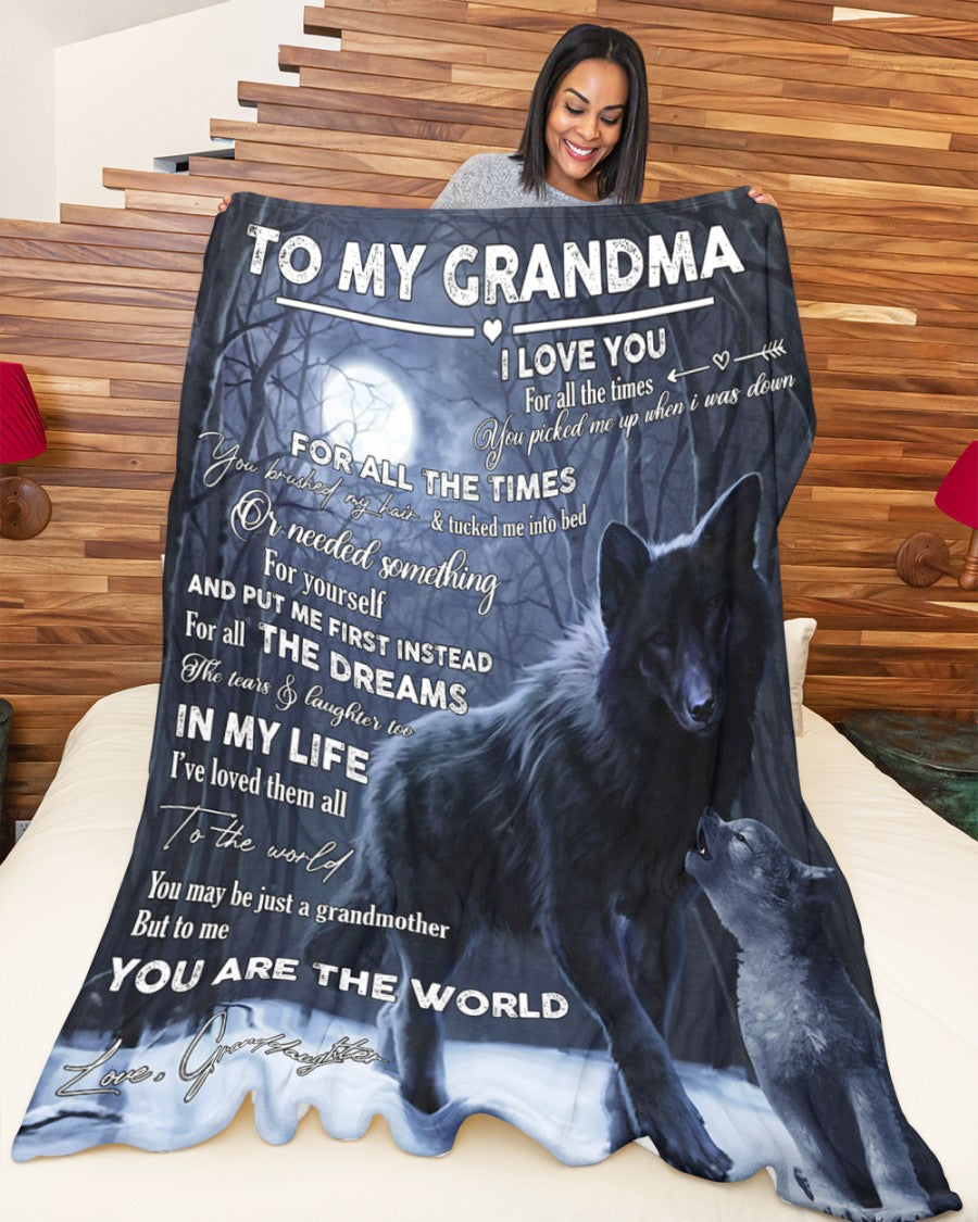 Gift For Grandma Blanket, You Tucked Me Into The Bed Fleece Blanket 1616608869137.jpg