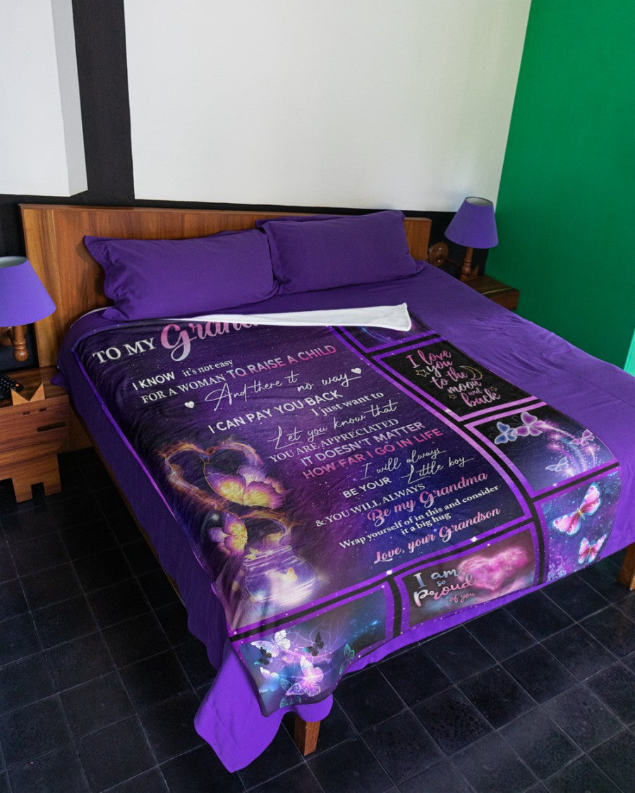 I'll Always Be Your Little Boy Fleece Blanket - Quilt Blanket, Happy Mother s Day Ideas, Mother s Day Gift From Grandson To Grandma, Home Decor Bedding Couch Sofa Soft and Comfy Cozy 1616608876520.jpg