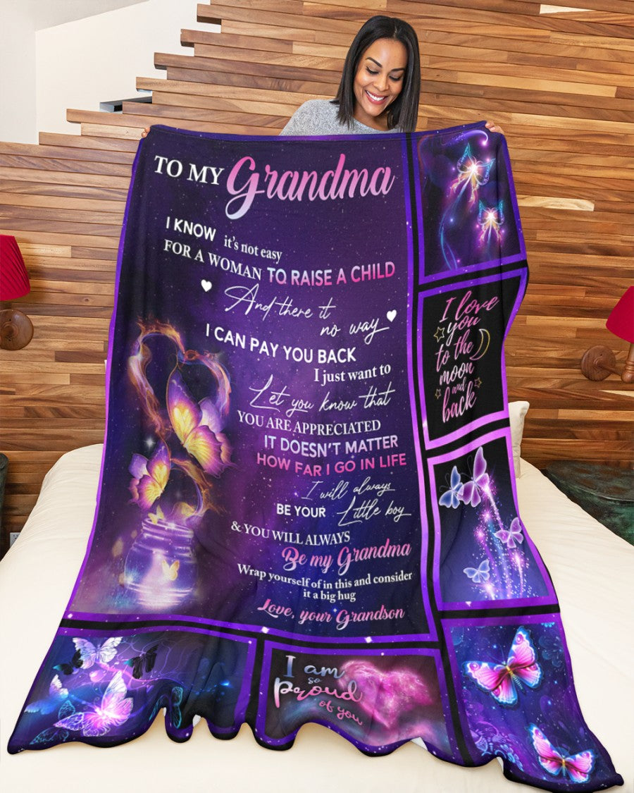 I'll Always Be Your Little Boy Fleece Blanket - Quilt Blanket, Happy Mother s Day Ideas, Mother s Day Gift From Grandson To Grandma, Home Decor Bedding Couch Sofa Soft and Comfy Cozy 1616608885505.jpg