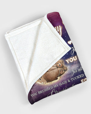 Gift For Grandma Blanket, You Brushed My Hair Fleece Blanket 1616608919034.jpg