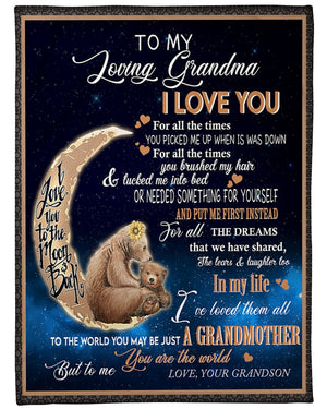Gift For Grandma Blanket, I Love You For All The Times Fleece Blanket 1616609158786.jpg