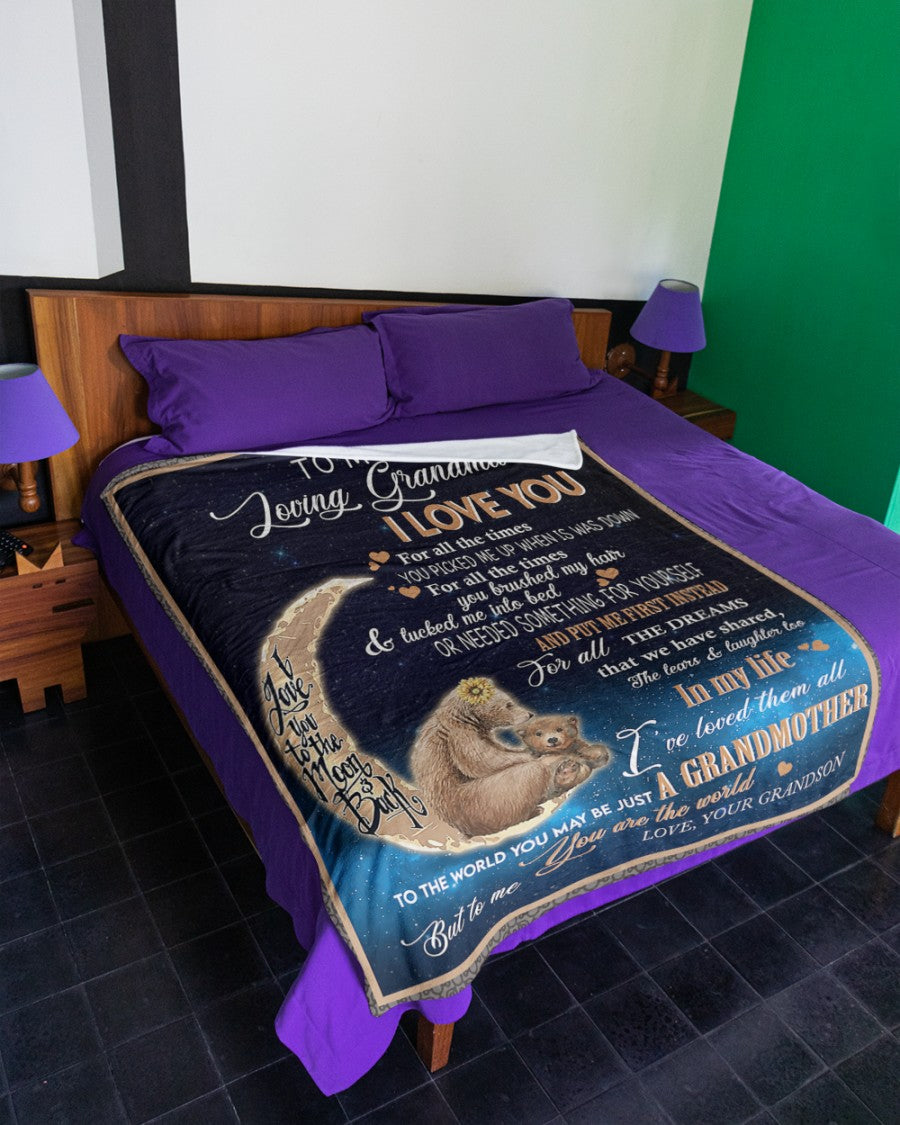 Gift For Grandma Blanket, I Love You For All The Times Fleece Blanket 1616609175879.jpg