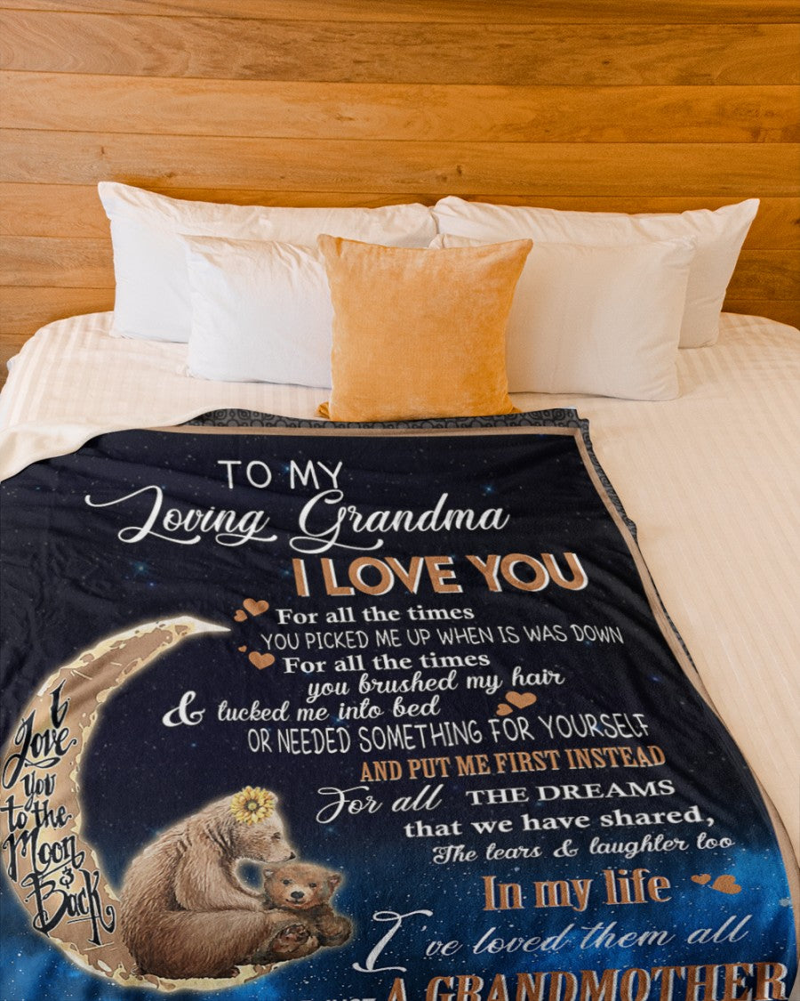Gift For Grandma Blanket, I Love You For All The Times Fleece Blanket 1616609197963.jpg