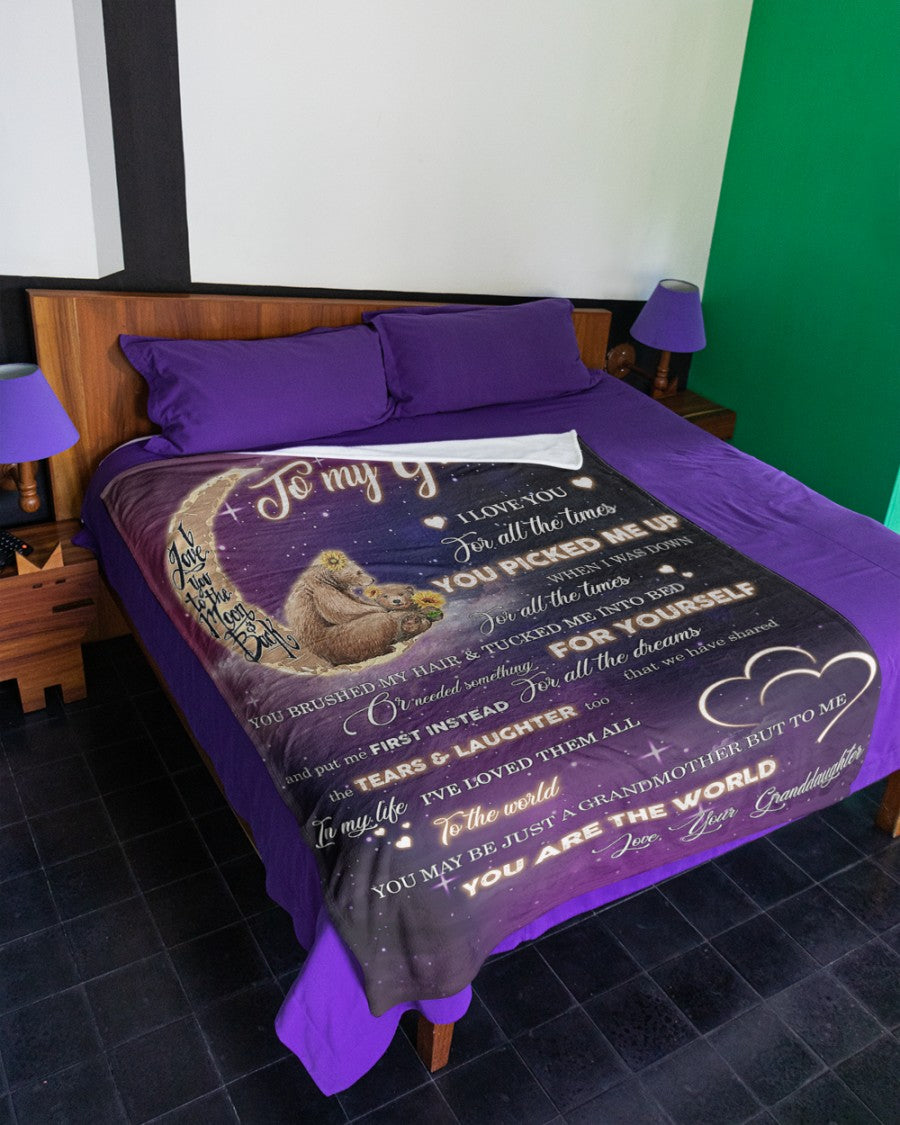 I Love You For All The Times Fleece Blanket - Quilt Blanket, Best Mother s Day Gift Ideas, Mother s Day Gift From Granddaughter To Grandma, Home Decor Bedding Couch Sofa Soft and Comfy Cozy 1616609225946.jpg