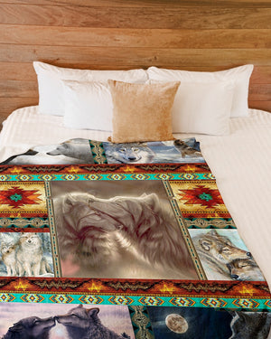 Native American Loving Wolves Blanket 08 Fleece Blanket - Quilt Blanket 1617034251274.jpg