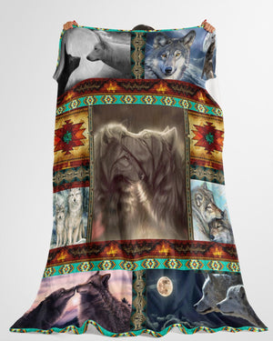 Native American Loving Wolves Blanket 08 Fleece Blanket - Quilt Blanket 1617034251916.jpg