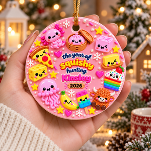 Personalized The Year Of Squishy Hunting 3D Relief Ornament, Funny Xmas Squishy 2026 Gift For Kids, Squishy Lovers, Dumpling Kids Keepsake 161cdb19-a0fe-4654-809f-908d447e5d3b-f3500c9b-1f61-4ec9-969a-18097e375182.png