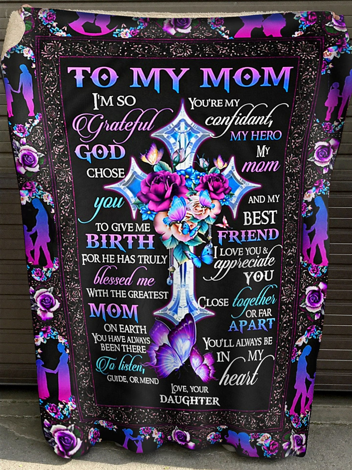 Gift For Mother Blanket, To My Mom You're My Confidant My Hero My Mom Fleece Blanket 1620007548802.jpg