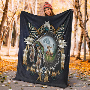Native American Blanket - Native American Indian Chief Proud Fleece Blanket 1620232236673.jpg