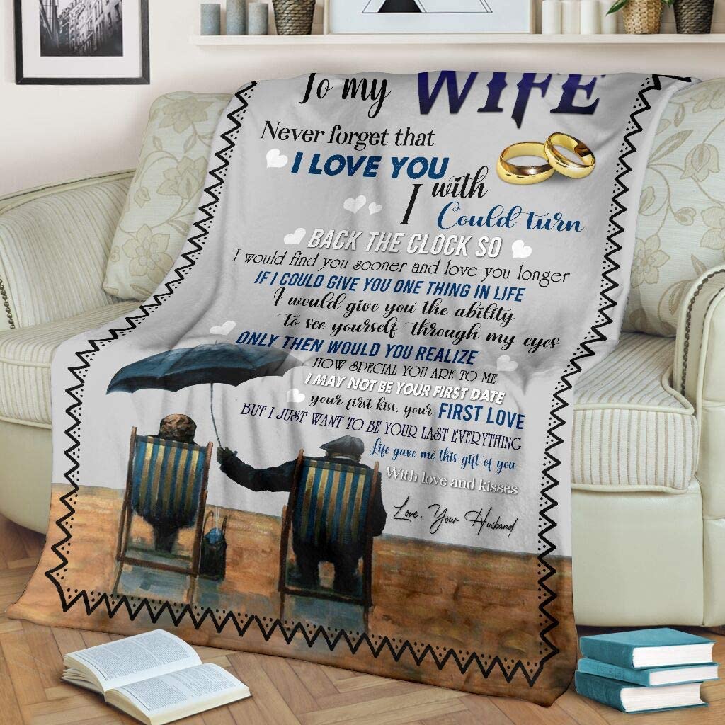 Gift For Wife Blanket, Husband To My Wife Never Forget That I Love You 1620613346346.jpg