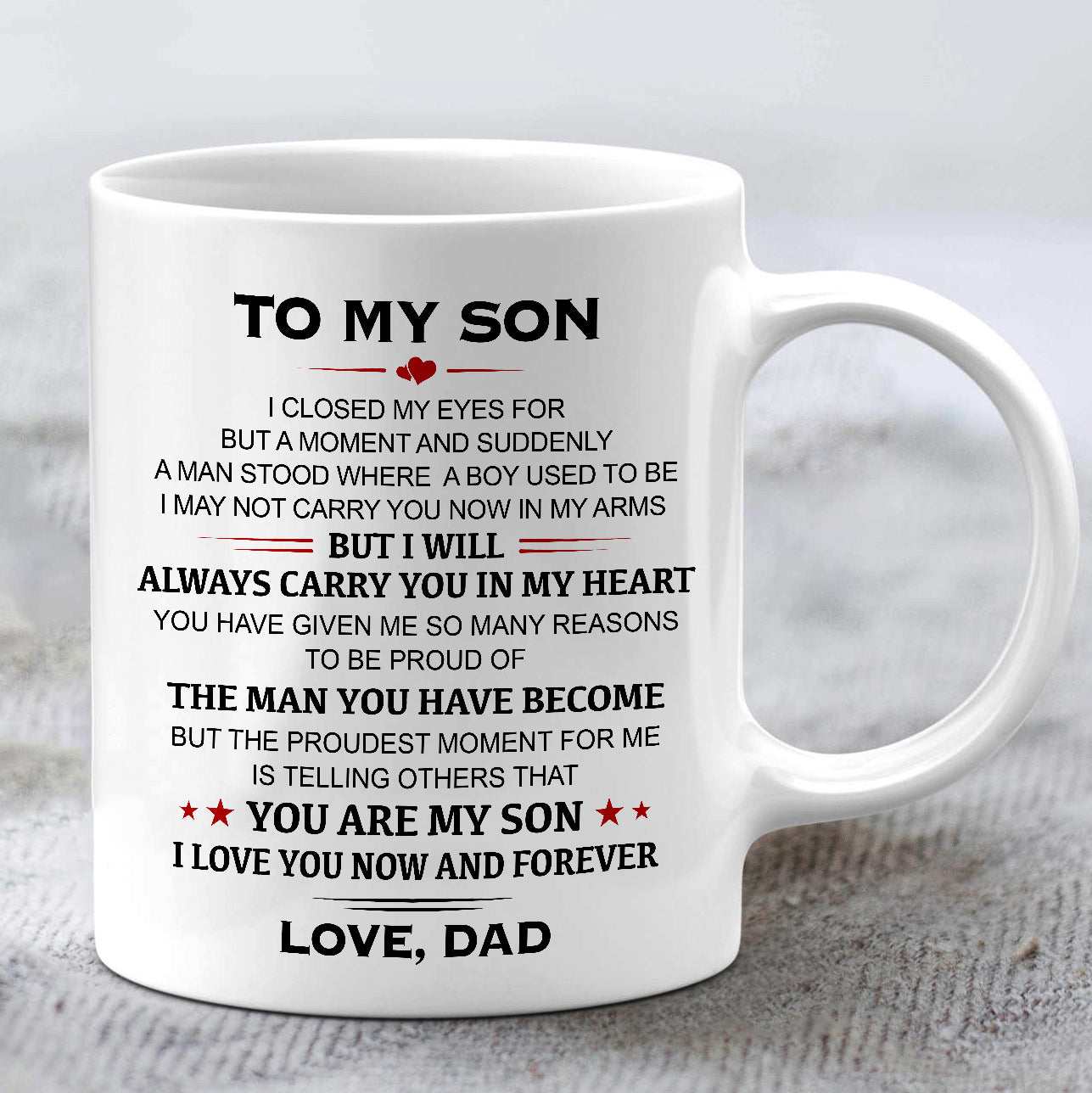 Dad To My Son White mug Gift For Son Double Side Printed Ceramic Coffee Mug Tea Cups Latte 1621046946377.png