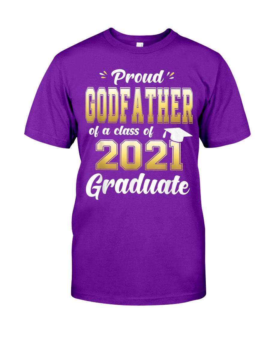 Proud Godfather Of A Class Of 2021 Graduate T-shirt | Graduation Gift 1621179906604.jpg