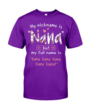 My Nickname Is Nana T-Shirt | Father's Day Gift 1621357327192.jpg