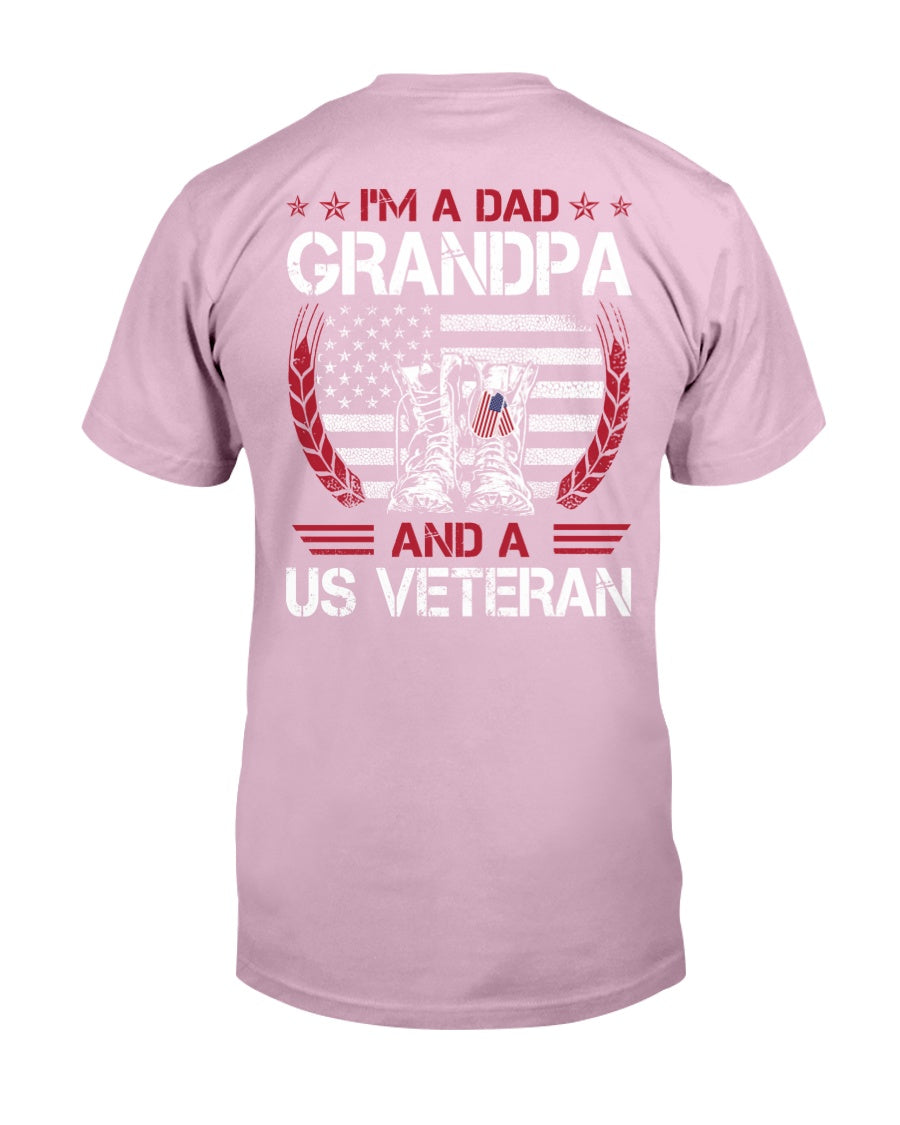 Veteran I'm A Dad Grandpa A Us Veteran Classic T-Shirt | Father's Day Gift 1621444359080.jpg