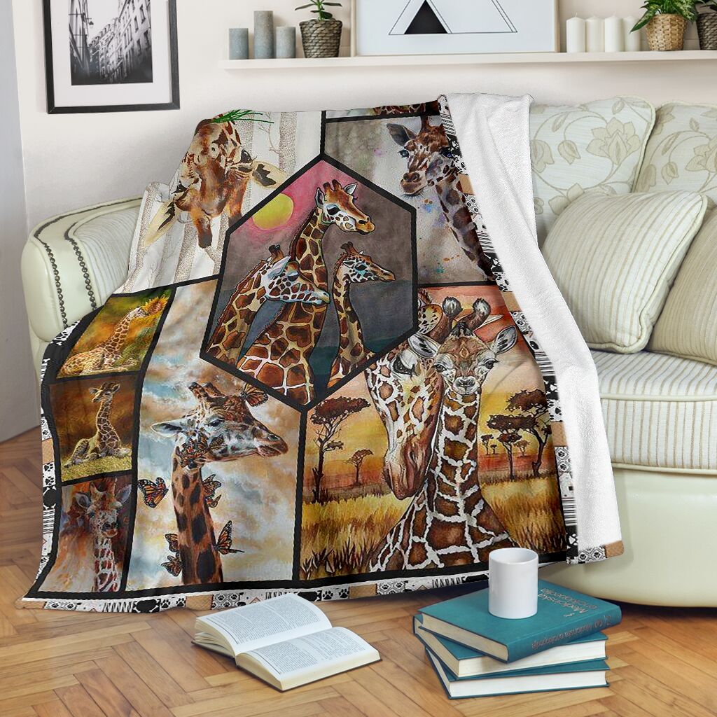 Giraffe Wildlife Fleece Blanket Gift For Giraffe Lovers Birthday Gift Home Decor Bedding Couch Sofa Soft And Comfy Cozy 1621590979022.jpg