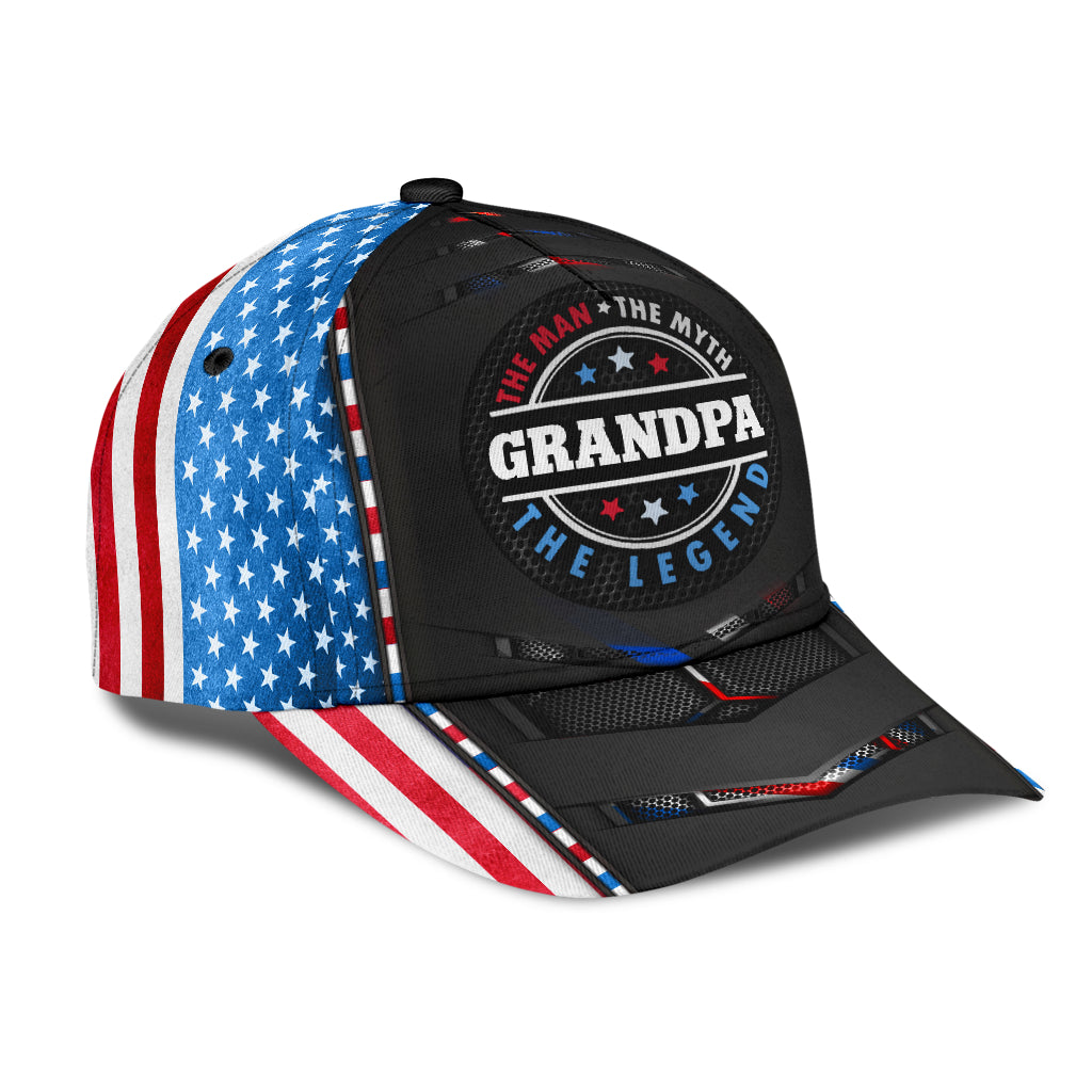 Grandpa The Man Myth Legend All Over Print Cap Classic Caps Curved 3D Print Classic Caps Birthday Gift  1621814066673.jpg