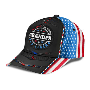 Grandpa The Man Myth Legend All Over Print Cap Classic Caps Curved 3D Print Classic Caps Birthday Gift  1621814069237.jpg