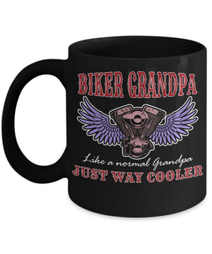 Biker Grandpa Like A Normal Grandpa Mug Quarantine Father's Day Gift Gift For Grandpa Double Side Printed Ceramic Coffee Mug Tea Cups Latte 1622086497947.jpg