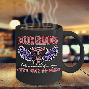 Biker Grandpa Like A Normal Grandpa Mug Quarantine Father's Day Gift Gift For Grandpa Double Side Printed Ceramic Coffee Mug Tea Cups Latte 1622086497952.jpg
