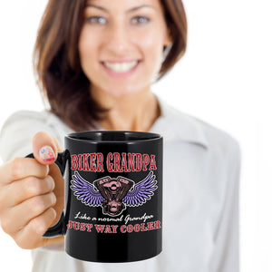 Biker Grandpa Like A Normal Grandpa Mug Quarantine Father's Day Gift Gift For Grandpa Double Side Printed Ceramic Coffee Mug Tea Cups Latte 1622086497965.jpg