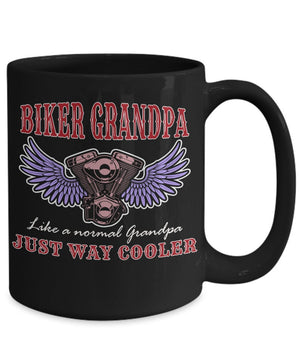 Biker Grandpa Like A Normal Grandpa Mug Quarantine Father's Day Gift Gift For Grandpa Double Side Printed Ceramic Coffee Mug Tea Cups Latte 1622086497967.jpg