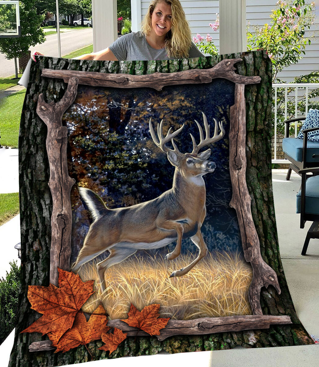 Deer In The Forests Blanket Gift For Deer Lovers Friend Birrthday Gift Home Decor Bedding Couch Sofa Soft And Comfy Cozy 1622168951653.jpg