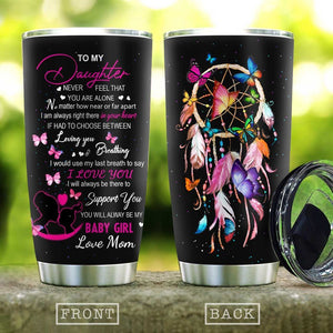 Dreamcatcher My Daughter Stainless Steel Skinny Tumbler Bulk, Double Wall Vacuum Slim Water Tumbler Cup With Lid, Reusable Metal Travel Coffee Mug 1622600638372.jpg