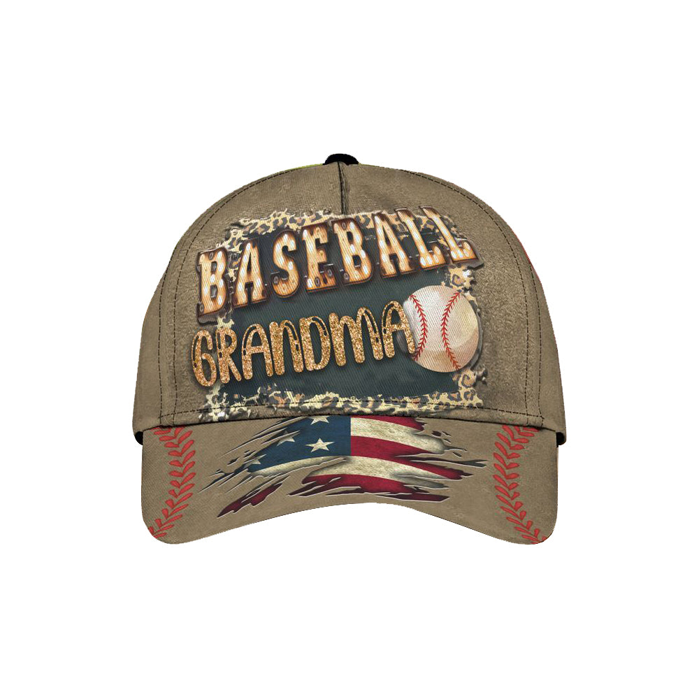 Baseball Grandma All Over Print Cap Classic Caps Curved 3D Print Classic Caps Gift For Grandma Birthday Gift 1622619466756.jpg