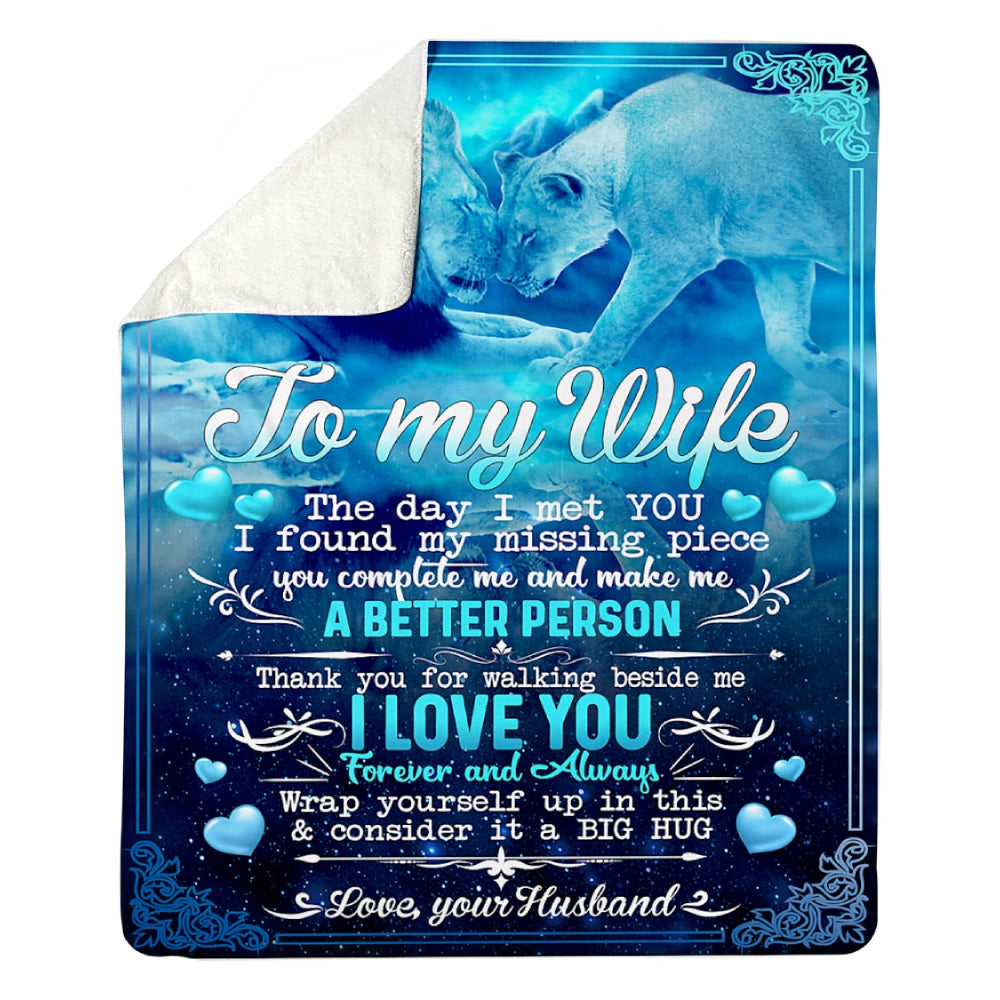 To My Wife Forever And Always Fleece Blanket Home Decor Bedding Couch Sofa Soft And Comfy Cozy 1623655740406.jpg