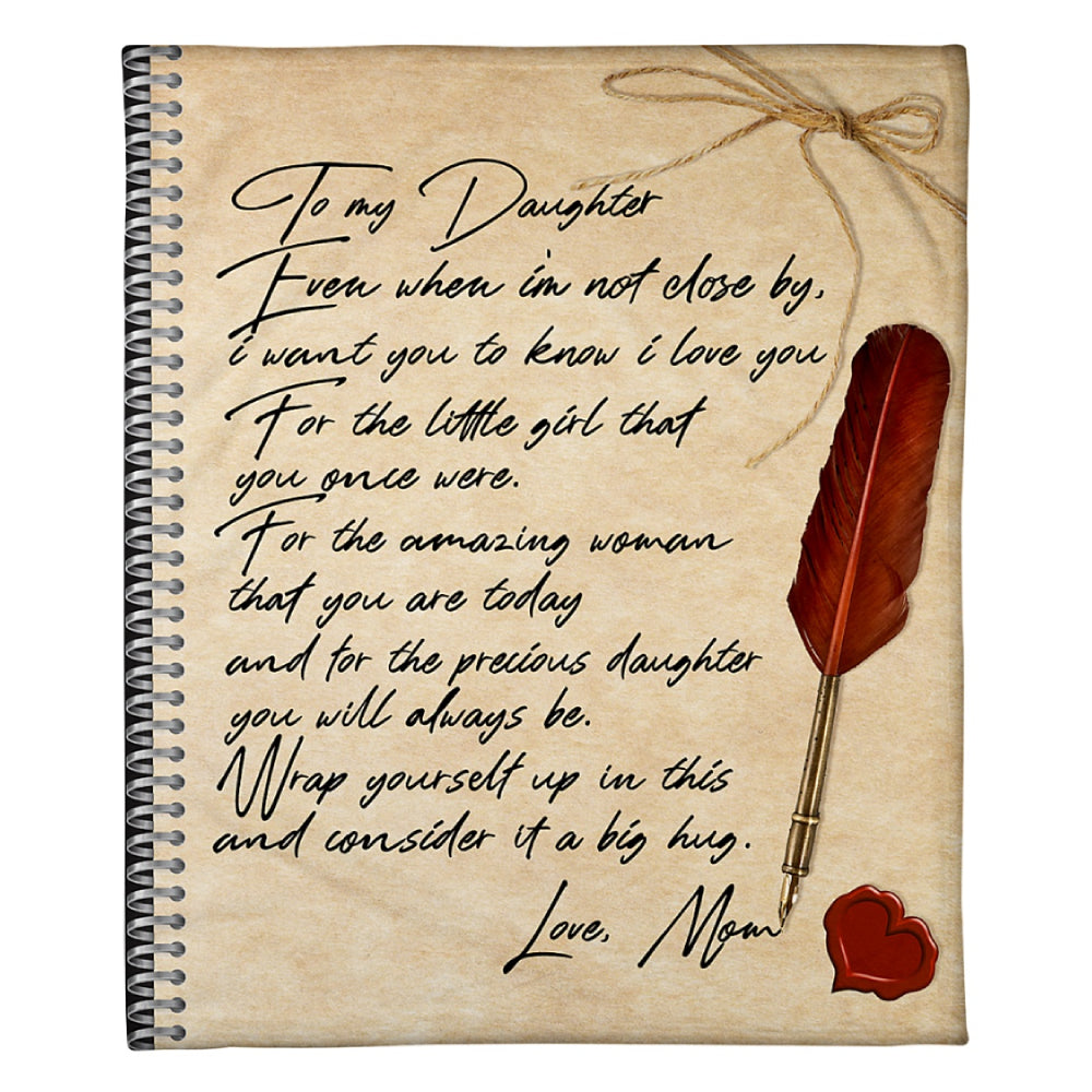 Gift For Daughter Blanket, To My Daughter Letter Love Fleece Blanket 1623656694076.jpg