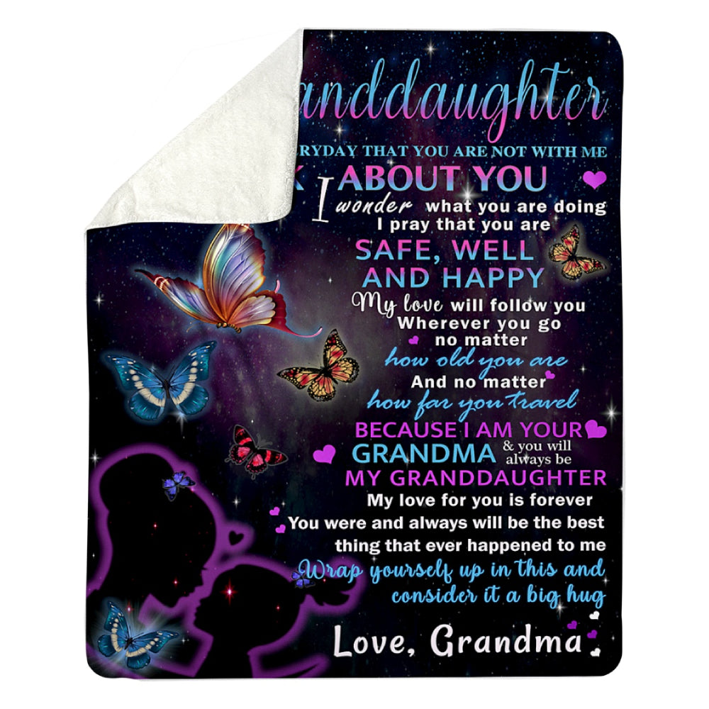 To My Granddaughter I'm Your Grandma Fleece Blanket Home Decor Bedding Couch Sofa Soft And Comfy Cozy 1623660323949.jpg