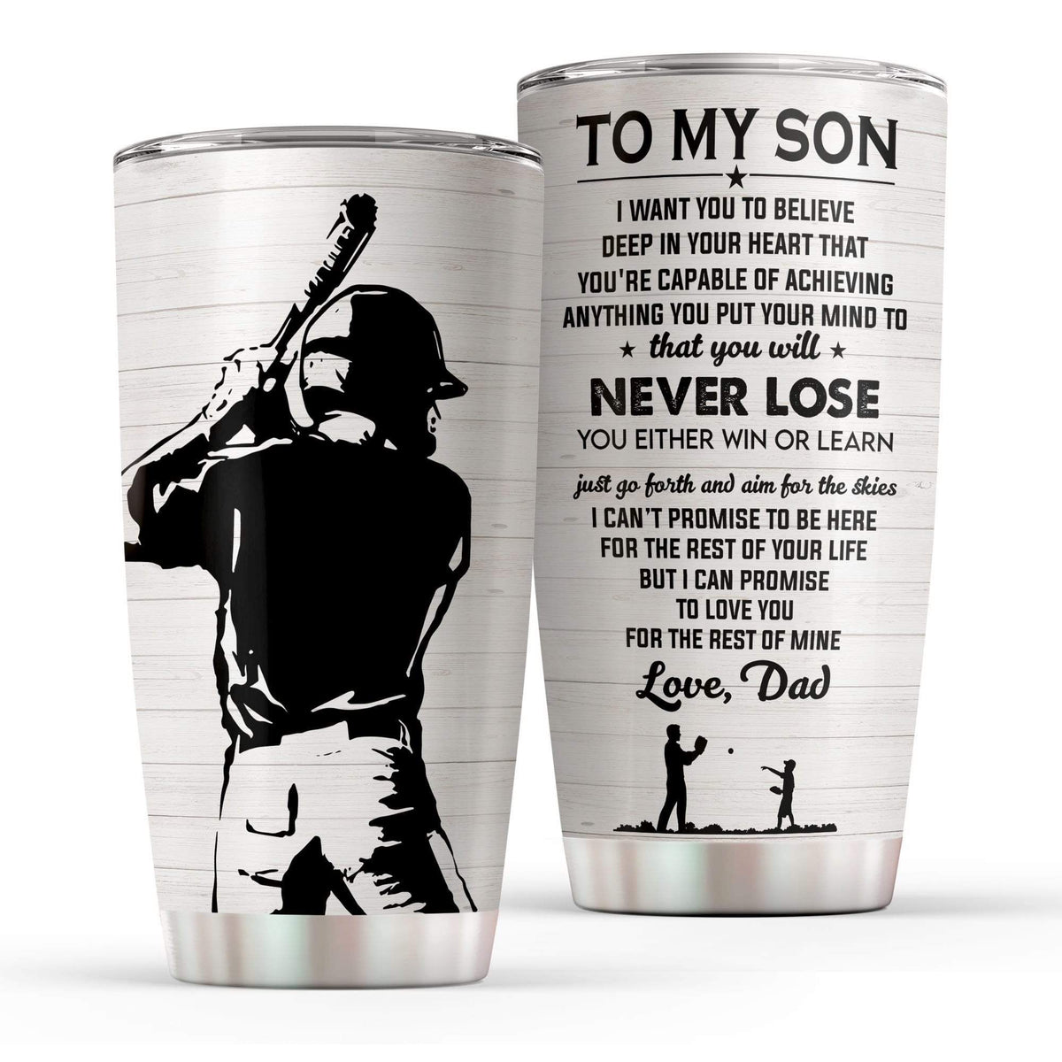 Baseball To My Son Dad Promise To Love You Stainless Steel Skinny Tumbler Bulk, Double Wall Vacuum Slim Water Tumbler Cup With Lid, Reusable Metal Travel Coffee Mug 1623726384417.jpg