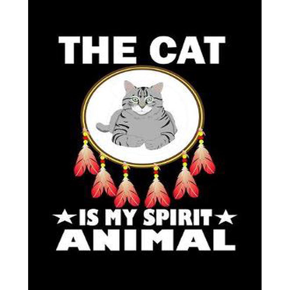 Cat Is My Spirit Animal Fleece Blanket Home Decor Bedding Couch Sofa Soft And Comfy Cozy 1623727927140.jpg
