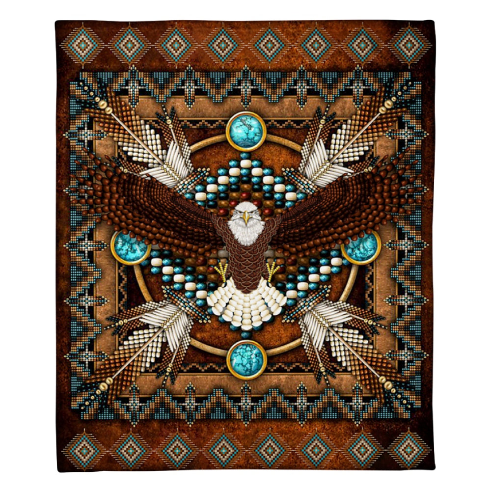 Eagle Indian Pattern Fleece Blanket Home Decor Bedding Couch Sofa Soft And Comfy Cozy 1623741756841.jpg