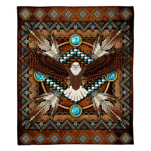 Eagle Indian Pattern Fleece Blanket Home Decor Bedding Couch Sofa Soft And Comfy Cozy 1623741756841.jpg