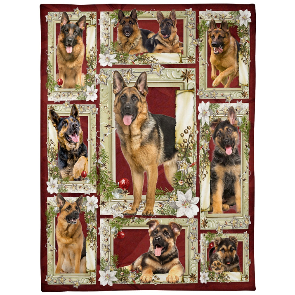 German Shepherd Blanket, Dog German Shepherd All Poses 1623747615005.jpg