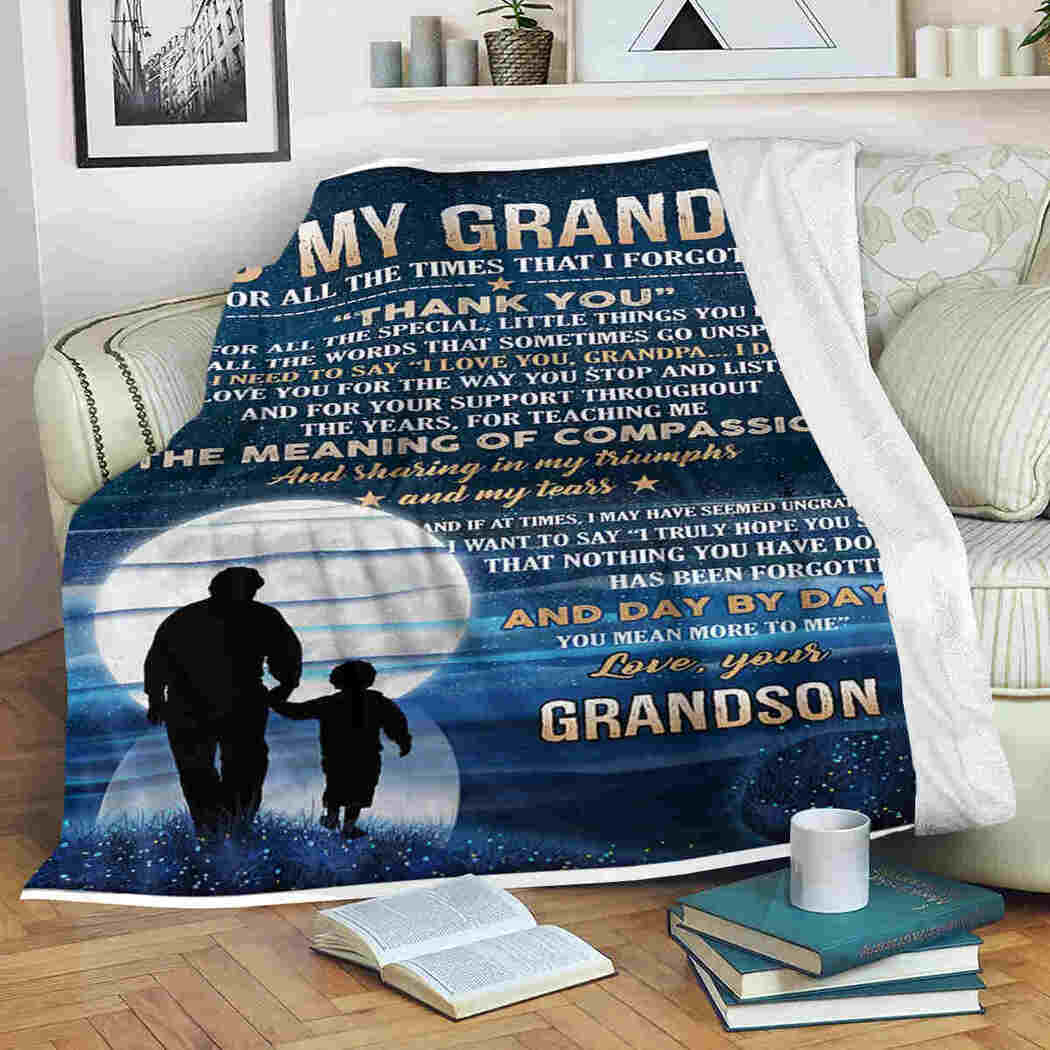 To My Grandpa You Mean More To Me Blanket Gift For Grandpa From Grandson Home Decor Bedding Couch Sofa Soft And Comfy Cozy 1623835062456.jpg