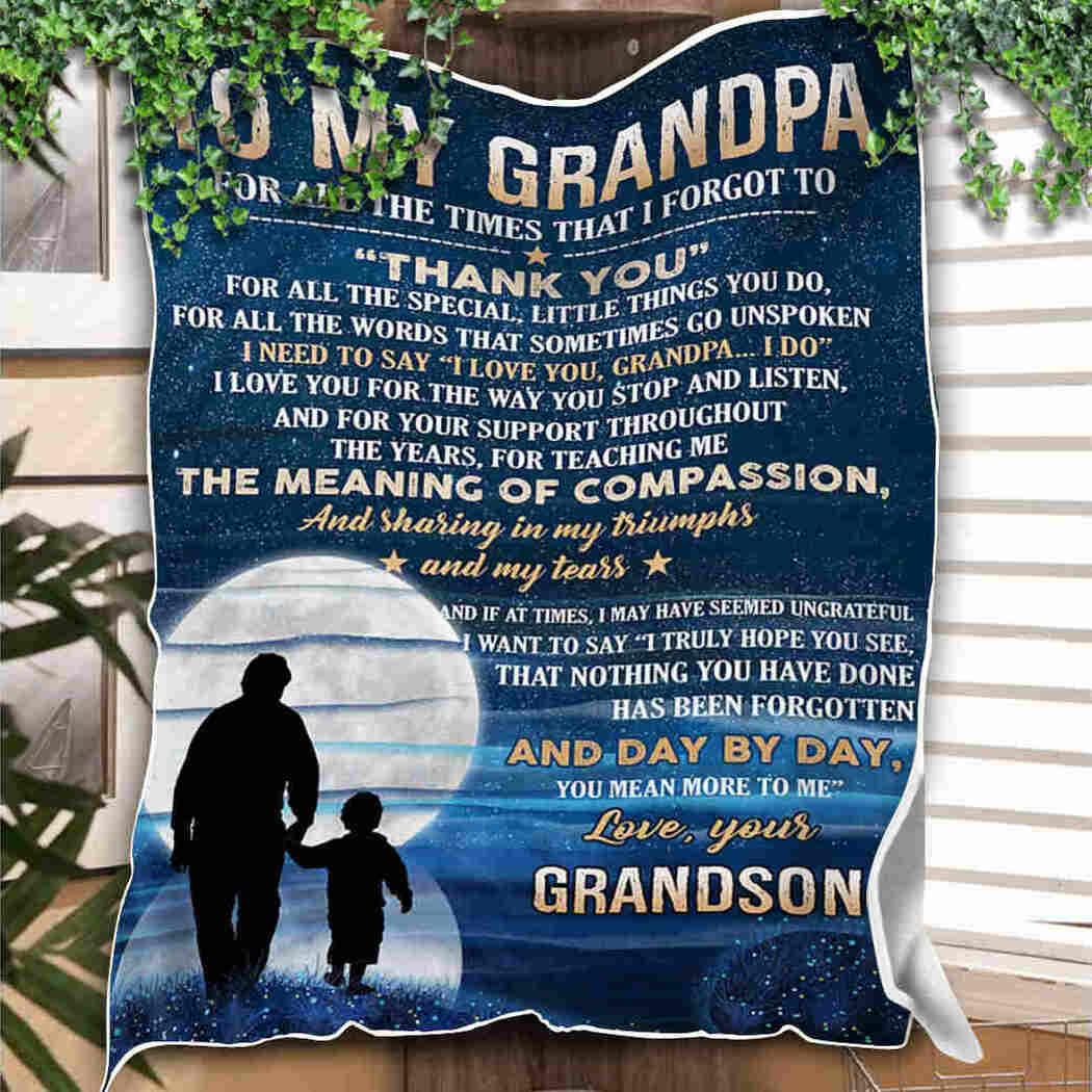 To My Grandpa You Mean More To Me Blanket Gift For Grandpa From Grandson Home Decor Bedding Couch Sofa Soft And Comfy Cozy 1623835062458.jpg