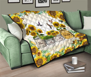 You Are My Sunshine - Sunflower & Hummingbirds Blanket Gift For Sunflower Lovers Decor Bedding Couch Sofa Soft And Comfy Cozy 1624068166732.png